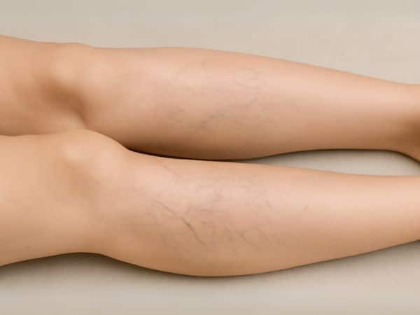 gambe depilate con capillari rotti