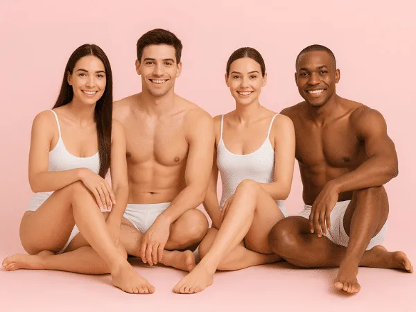 epilazione completa su ragazzi e ragazze