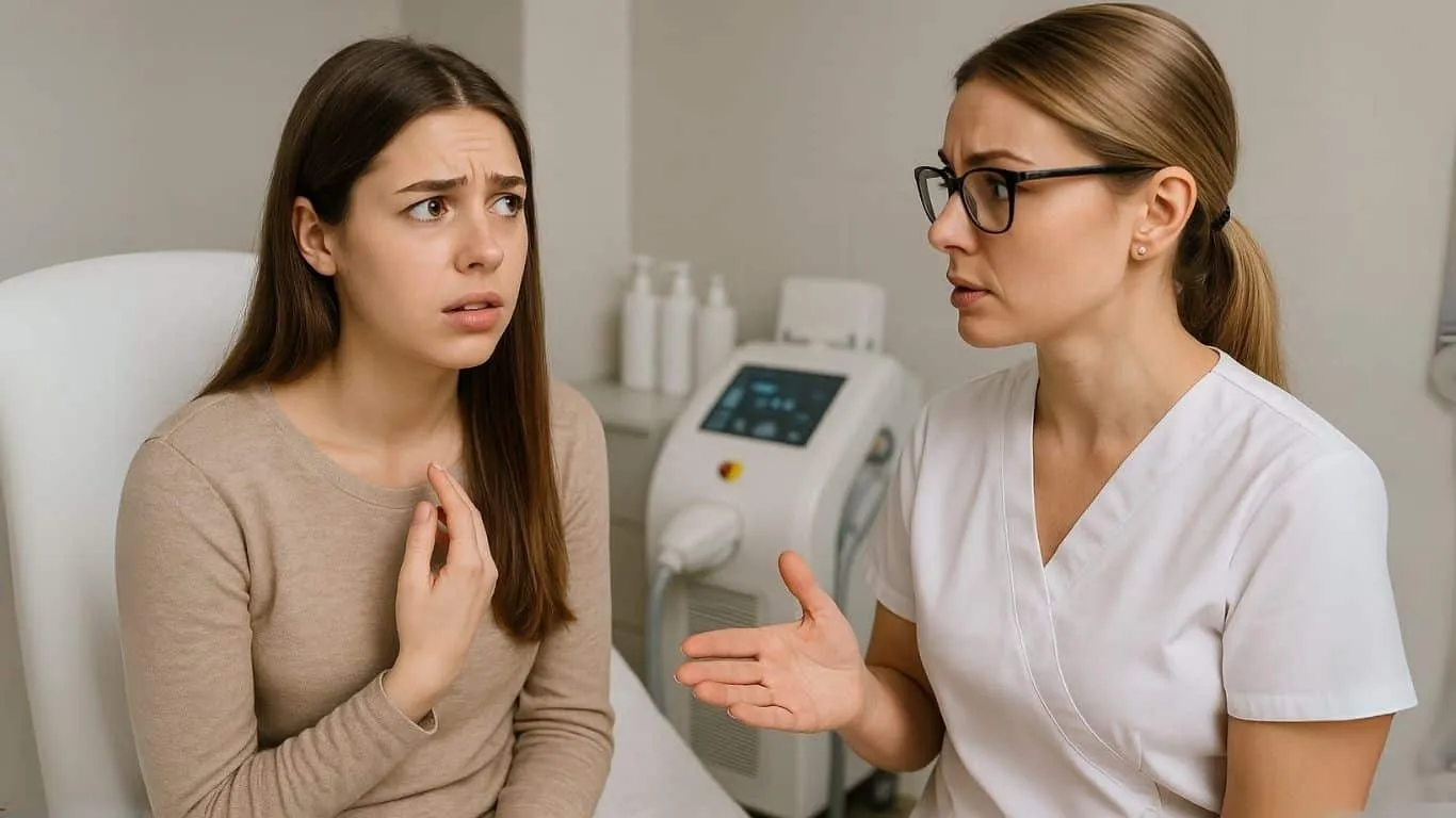 ragazza dubbiosa sul legame tra luce pulsata e tumore chiede consiglio ad un'esperta